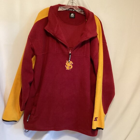 Rare-FSU Seminoles Fleece Quarter Zip 2X – Made in Swaziland – Garnet & Gold - Picture 1 of 11